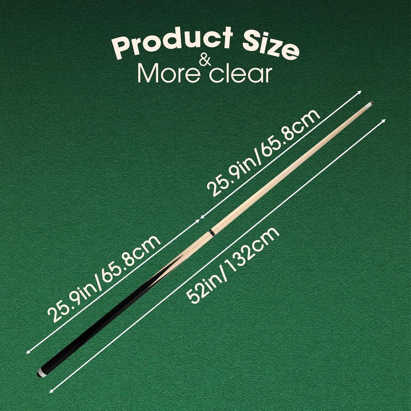 FTPGBL Professional Pool Cue Stick for Adults or Kids 20 OZ 36" 42" 48" 52" 58" 12/14/16/18OZ Billiard Cue Stick with 13mm Tip Set of 2 Set of 4 - Image 2